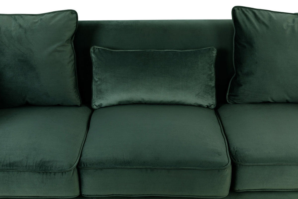 Bayberry - Velvet Sofa With 3 Pillows