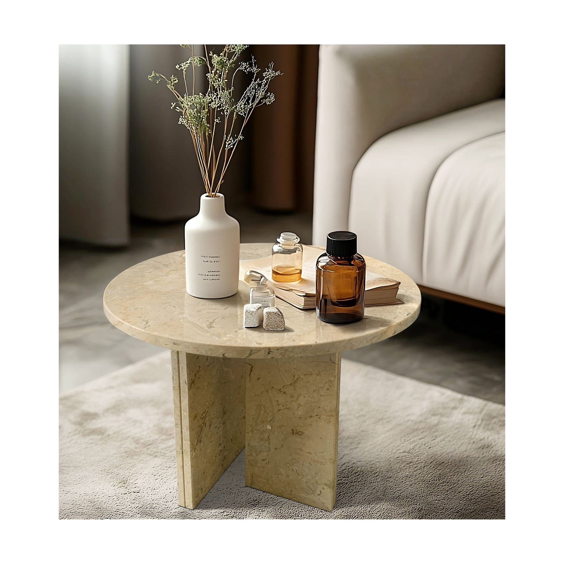 Luxury Coffee Table With Unique Veining, Unique Stone Design