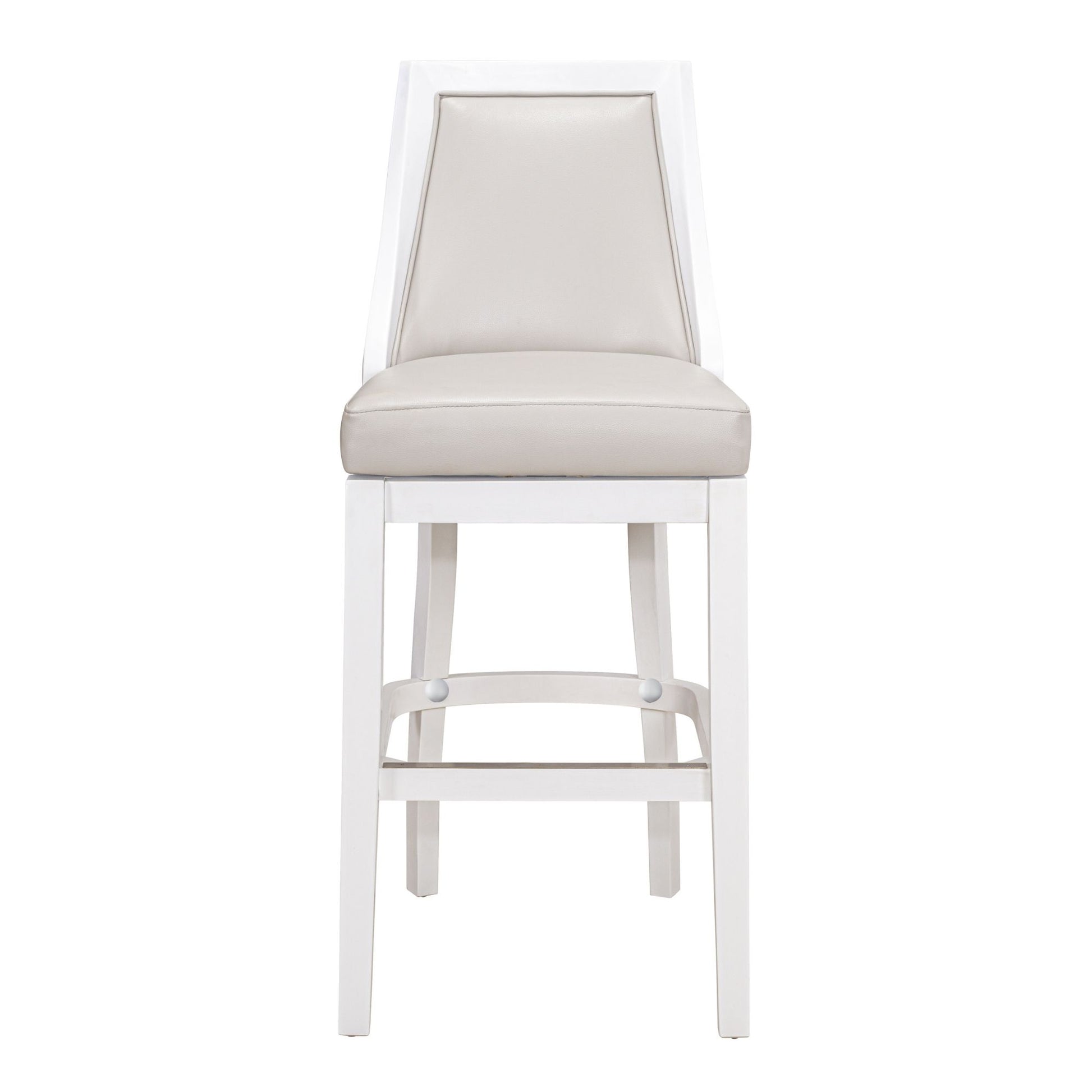 Modern Swivel Stool With Tall Back
