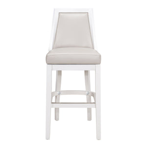 Modern Swivel Stool With Tall Back