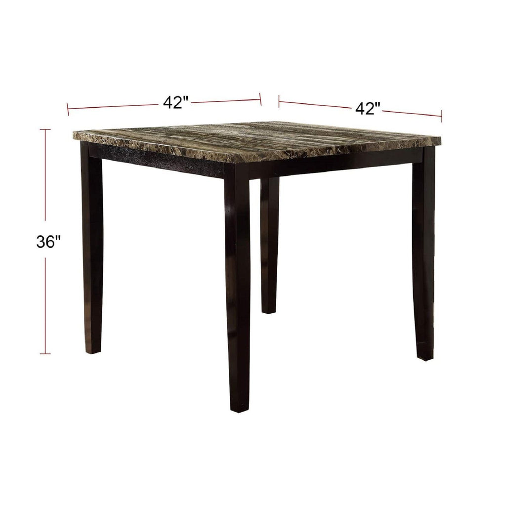 Square Dining Table - Brown