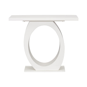 Console Table With Oval Base And Reinforced Bottom Plate