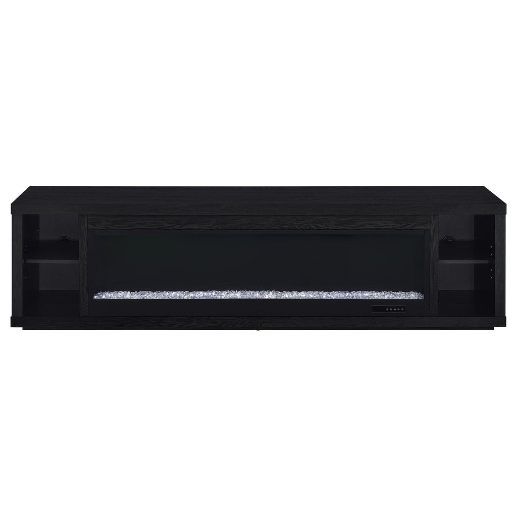 Joselyn - Fireplace TV Stand With Flame Visualizer - Black