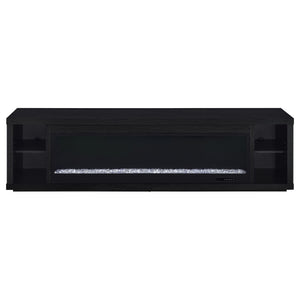 Joselyn - Fireplace TV Stand With Flame Visualizer - Black