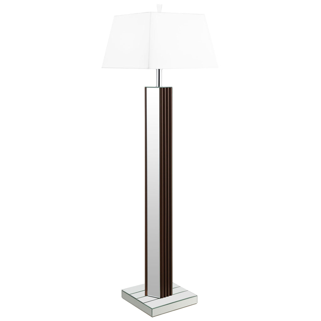 Echolls - Lamp With Scalloped Accents And Mirror Detail