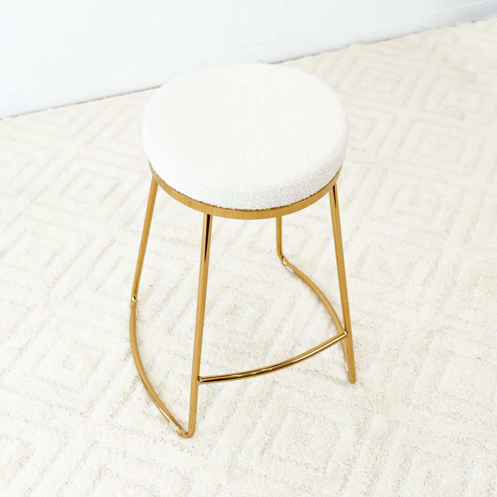 Jane - 26" Mid-Century Modern Luxury Upholstered Stool