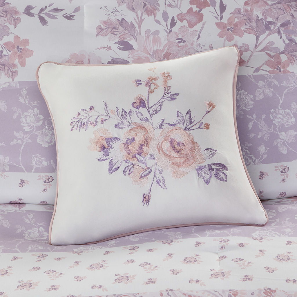 Oliena - Floral Paisley Comforter Set - Pink