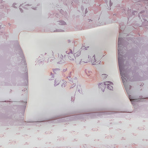 Oliena - Floral Paisley Comforter Set - Pink
