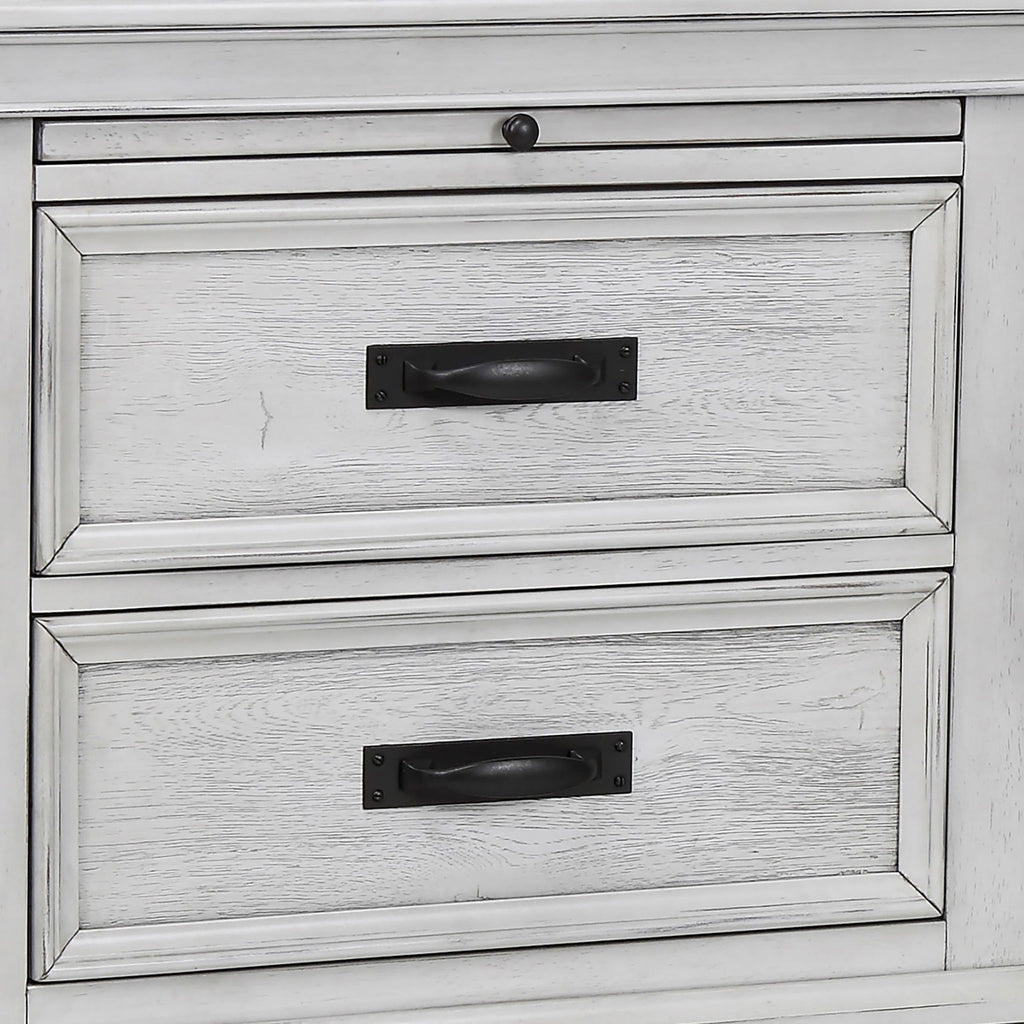 Lockeford - 2 Drawer Nightstand With Pull Out Tray - White