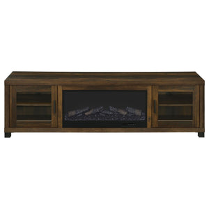 Temby - Fireplace TV Stand With Flameless Ambience - Pine Wood