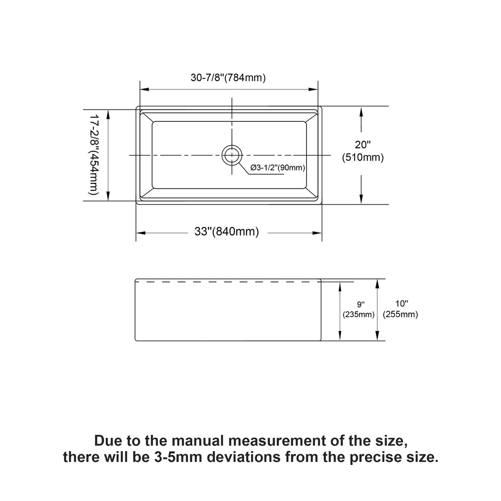 Workstation Single Bowl, Apron Front Kitchen Sink - White