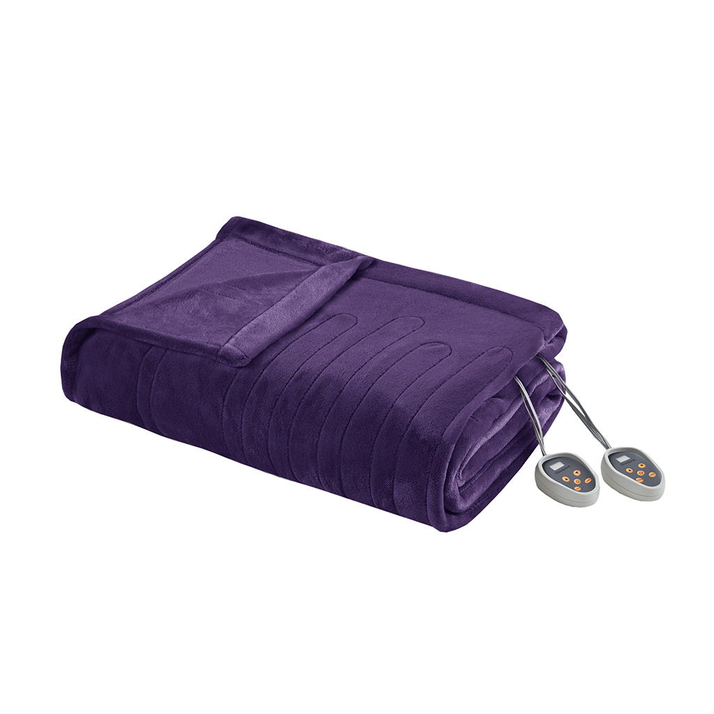Heated Plush - Blanket - Purple