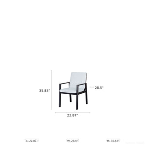 Verona - Dining Chair (Set of 2) - Dark Espresso / Gray / Off White