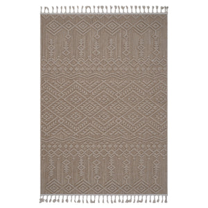 Guros - 8' X 10' Traditional Indoor / Outdoor Area Rug - Natural