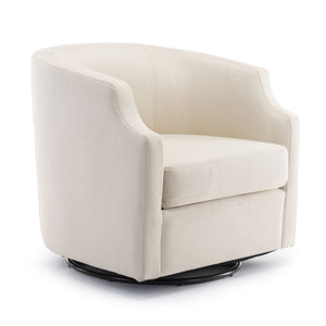 Isabelle - Swivel Glider Barrel Chair