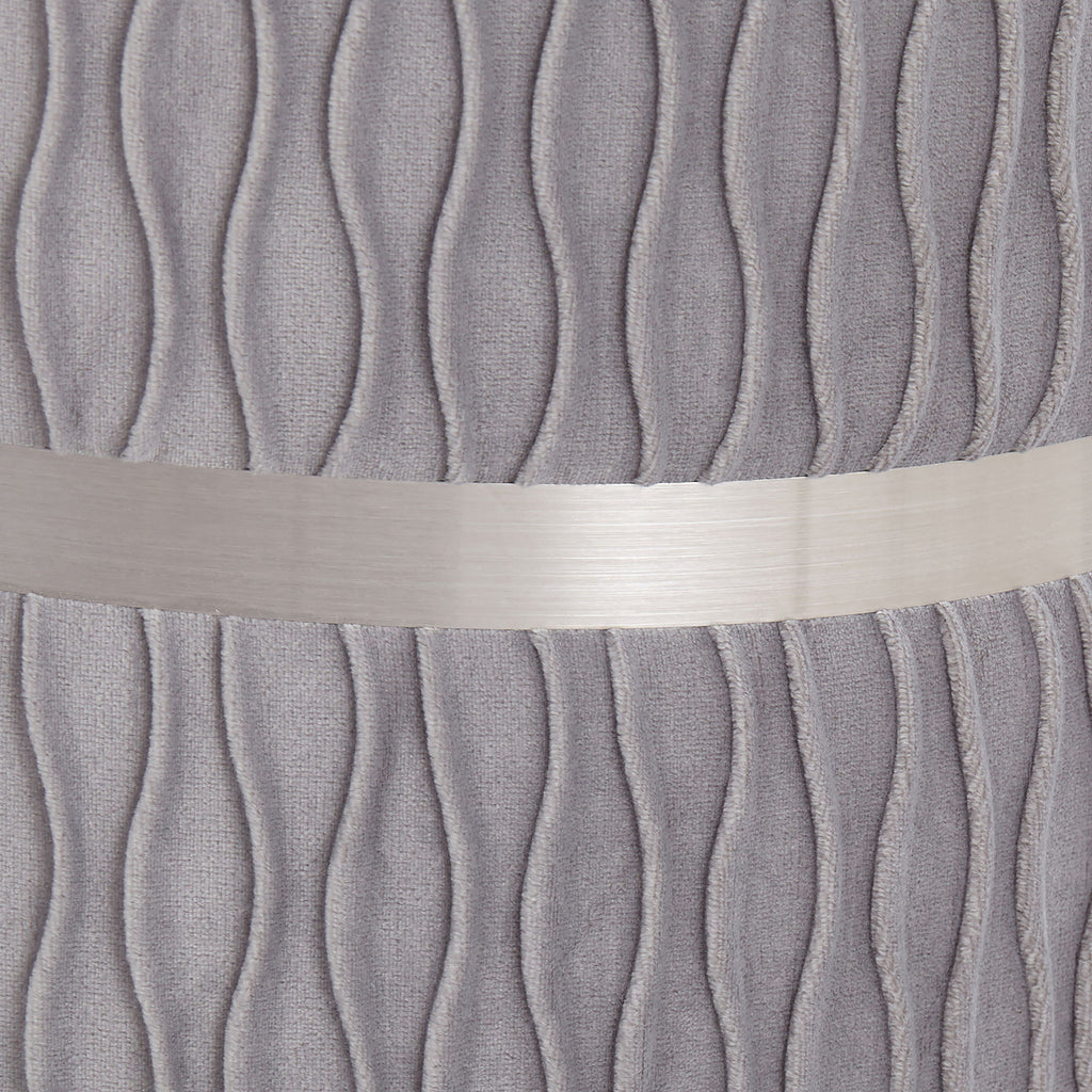 Cinch - Contemporary / Glam Nesting Ottoman Set - Chrome / Silver