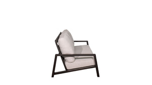 Verona - Seating Sofa - Dark Espresso / Gray / Off White