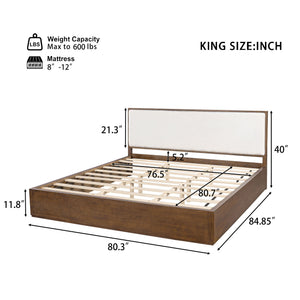 Bed With Upholstered Headboard