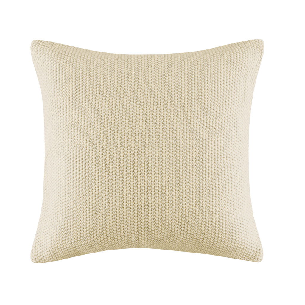 Bree Knit - Square Pillow Cover - Ivory