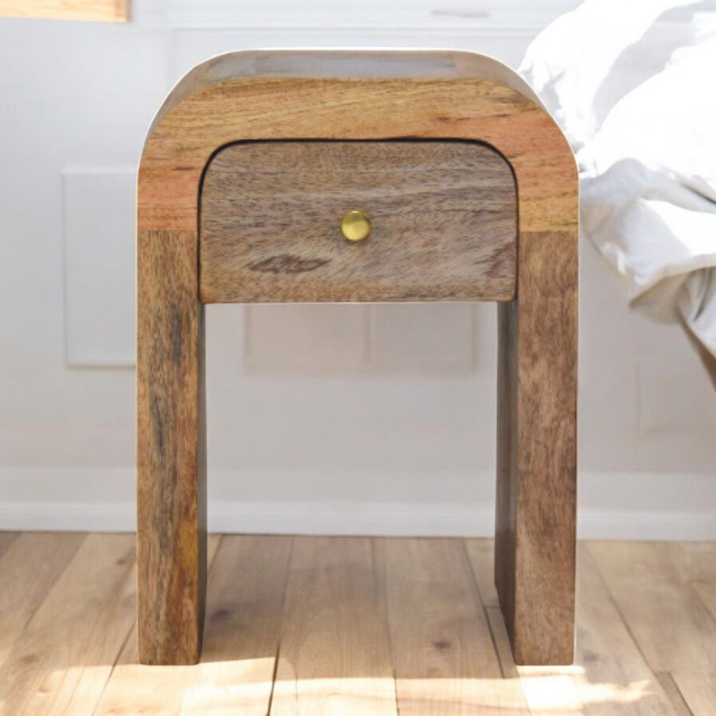 Mini Darcy - Nightstand With Curved Edges