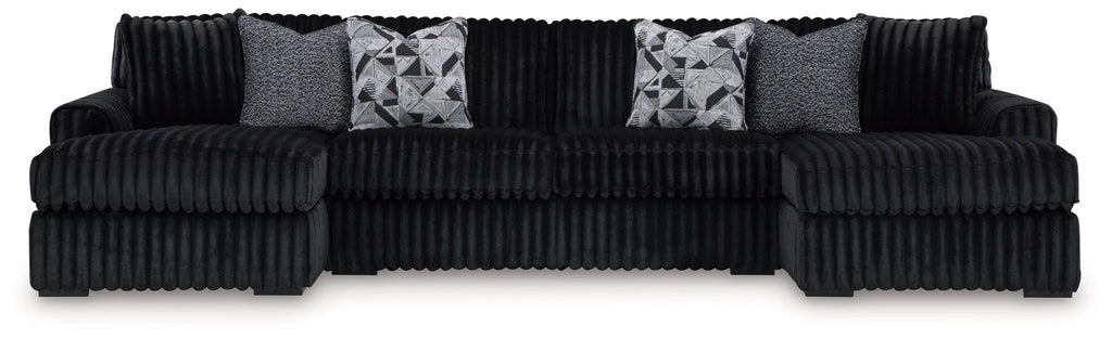 Midnight-Madness - 4 Piece Sectional Set