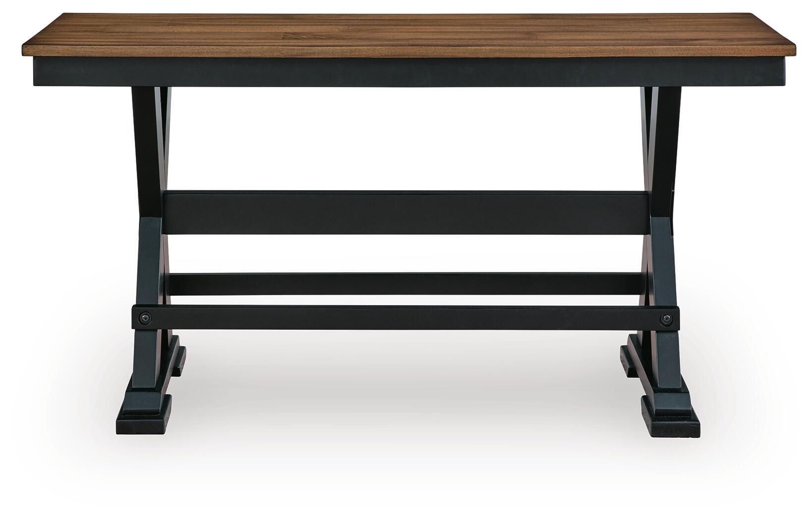 Wildenauer - Large Counter Dining Room Bench - Brown / Black