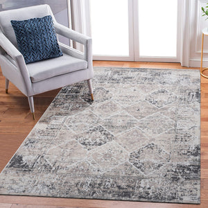 Payas - 6' X 9' Traditional Area Rug - Cream / Anthracite