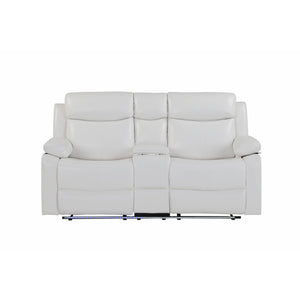 Blanche - Console Reclining Loveseat With LED Lights