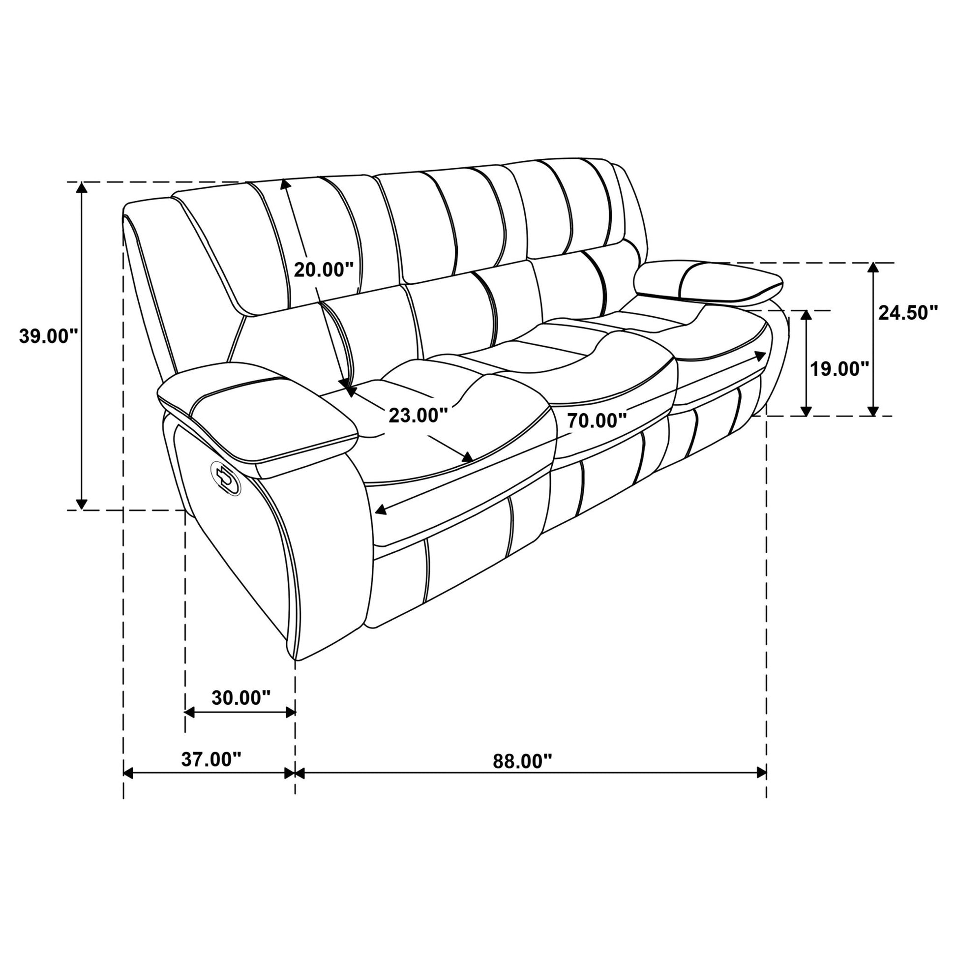 Elodie - Reclining Sofa Set With Manual Recline