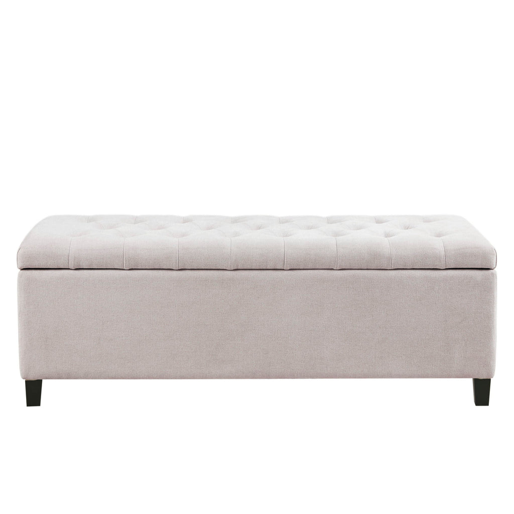 Elegant Design Tufted Top, Soft Close Storage Bench