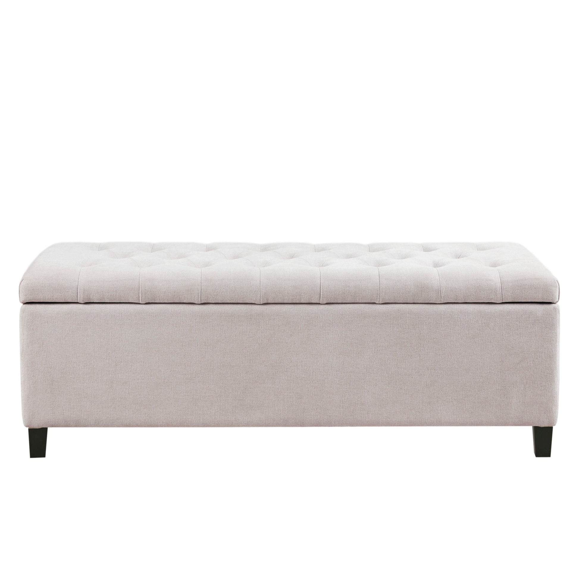 Elegant Design Tufted Top, Soft Close Storage Bench