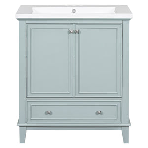 Modern Bathroom Vanity With Sink Combo, Multi Functional Cabinet With Doors And Drawer