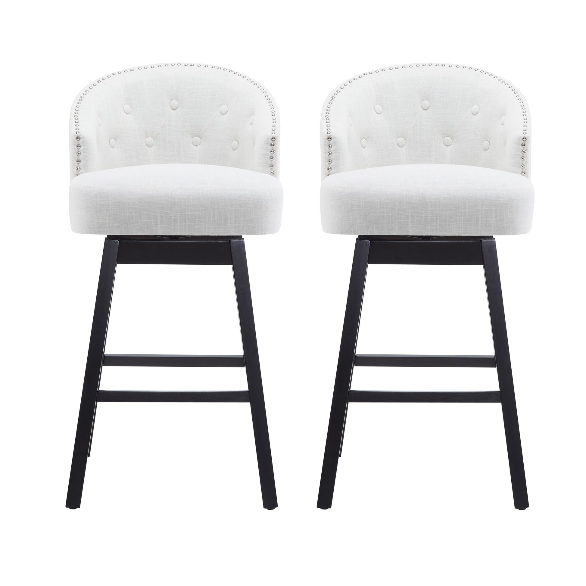 360 Degree Rotation Swivel Counter Stools (Set of 2)