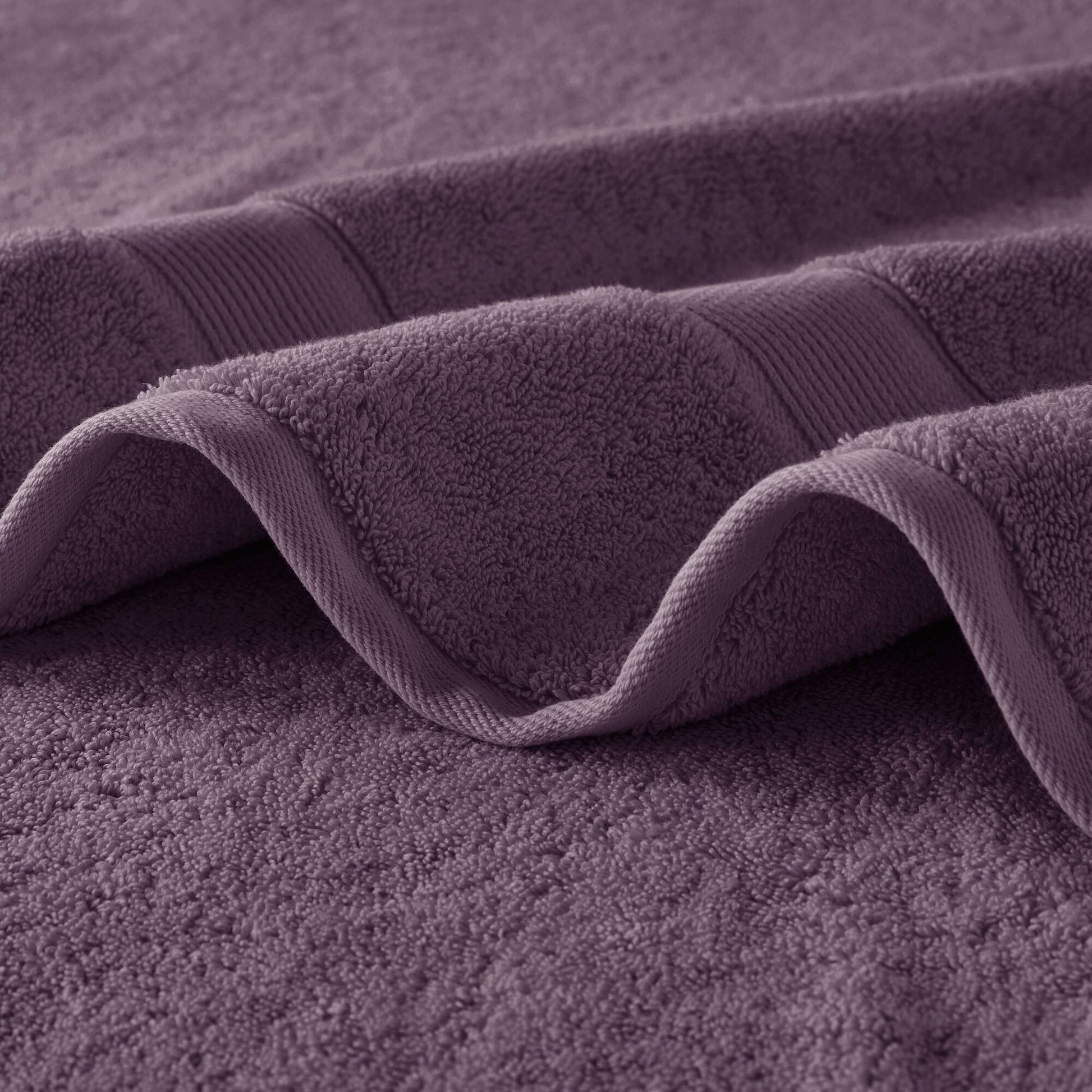 800GSM - 8 Piece Antimicrobial Towel Set - Purple
