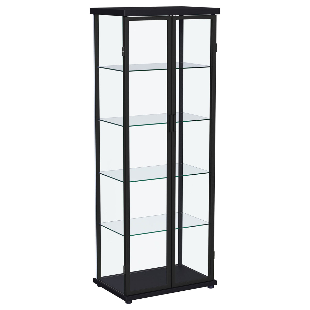 Nevra - 4 Shelf Display LED Curio Cabinet