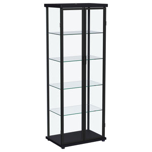 Nevra - 4 Shelf Display LED Curio Cabinet