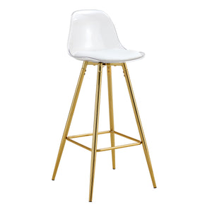 Stylish Upholstered Bar Chairs With Metal Leg
