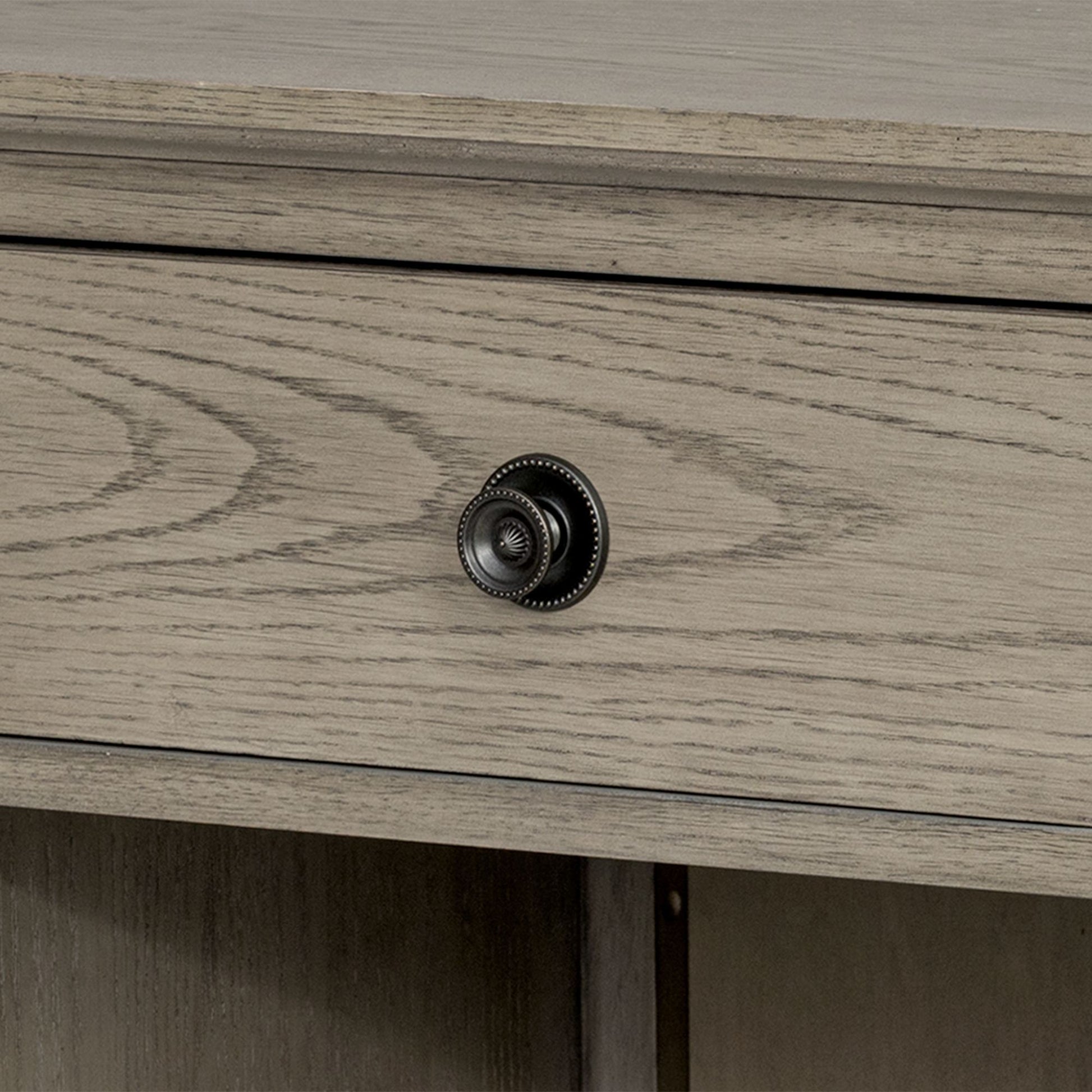 Victoria - One-Drawer Nightstand With Shelf - Reclaimed Gray