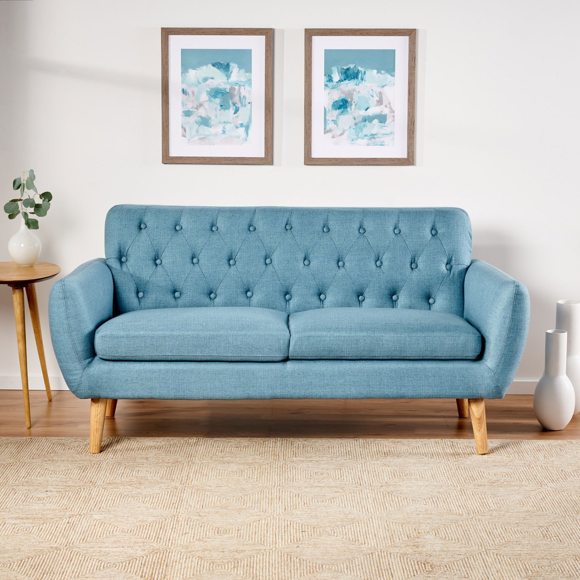 Mid - Century Tufted Loveseat