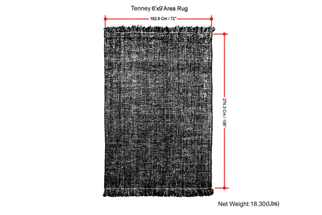 Tenney - 6' X 9' Area Rug - Gray / Blue