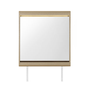 Gigi - Mirror With LED Lights, Large Scale Design For Dressers - Gold