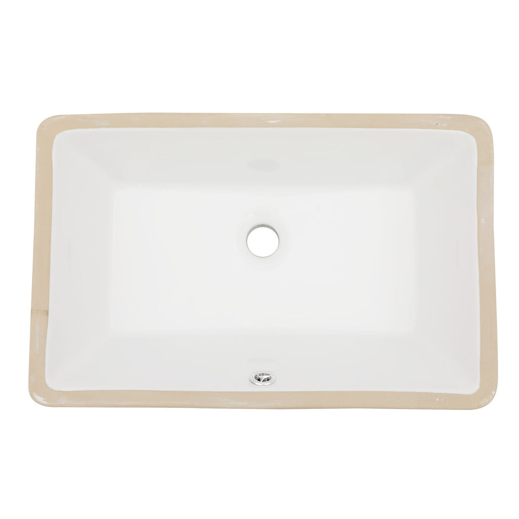 Modern Ceramic Undermount Bathroom Sink With Overflow, High Quality