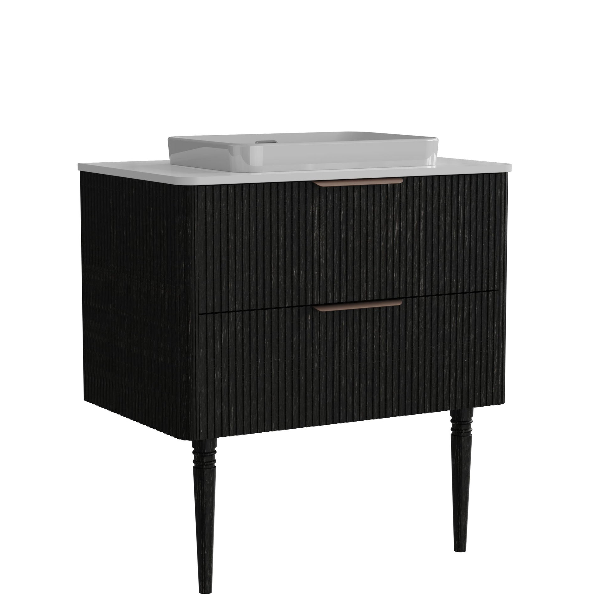 Elena - Modern Bathroom Vanity With Sink With Ample Storage, 2 Soft Close Drawers
