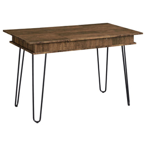 Writing Desk With 4 Hidden Storages - Brown