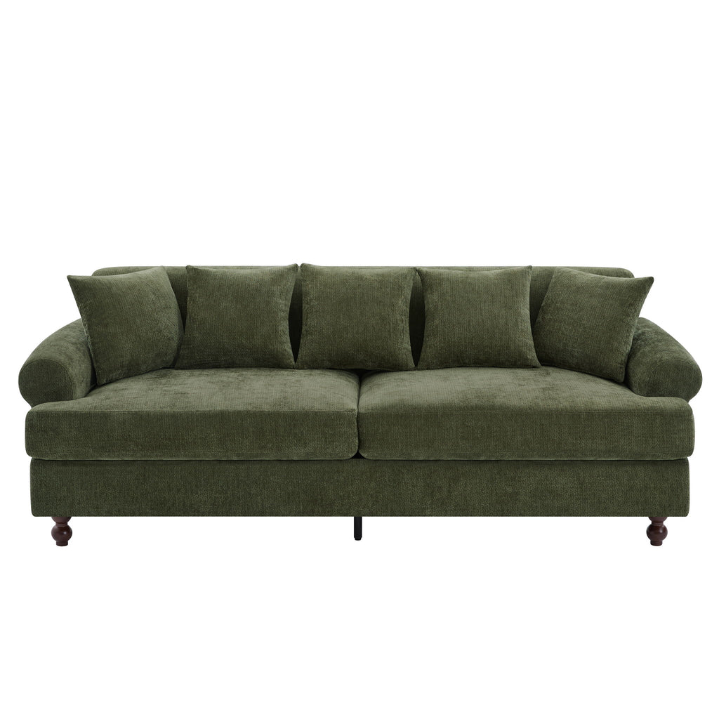3 Seater Sofa For Living Room - Green