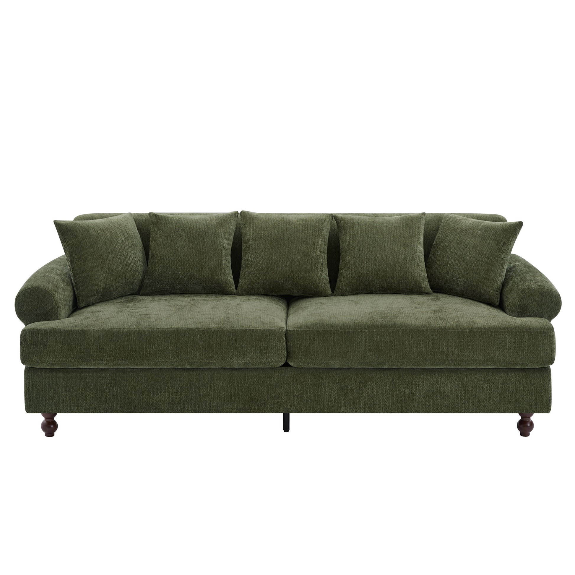3 Seater Sofa For Living Room - Green