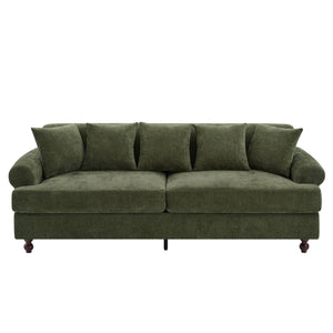 3 Seater Sofa For Living Room - Green
