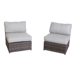All Weather Patio Seating Set With Cushions 4 Person - Espresso