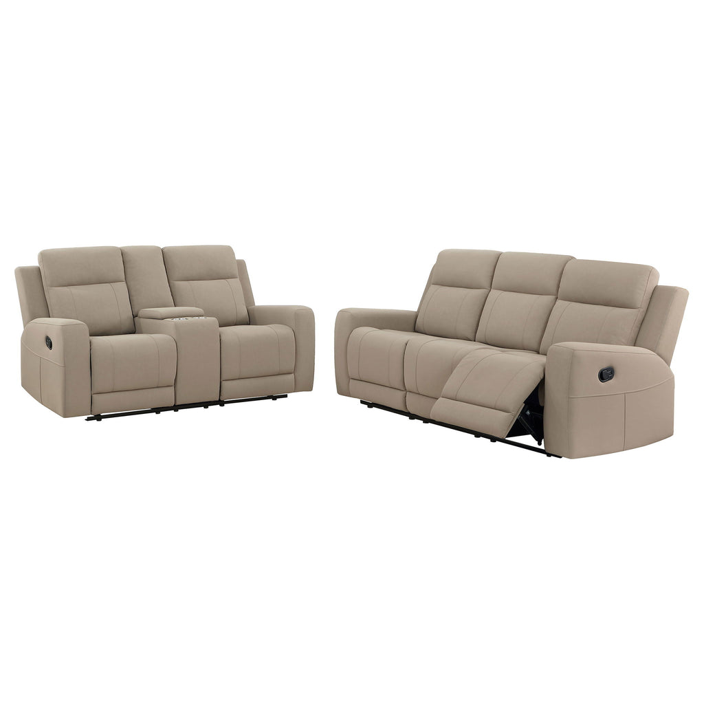 Slater - 2 Piece Reclining Sofa Set With Manual Recline