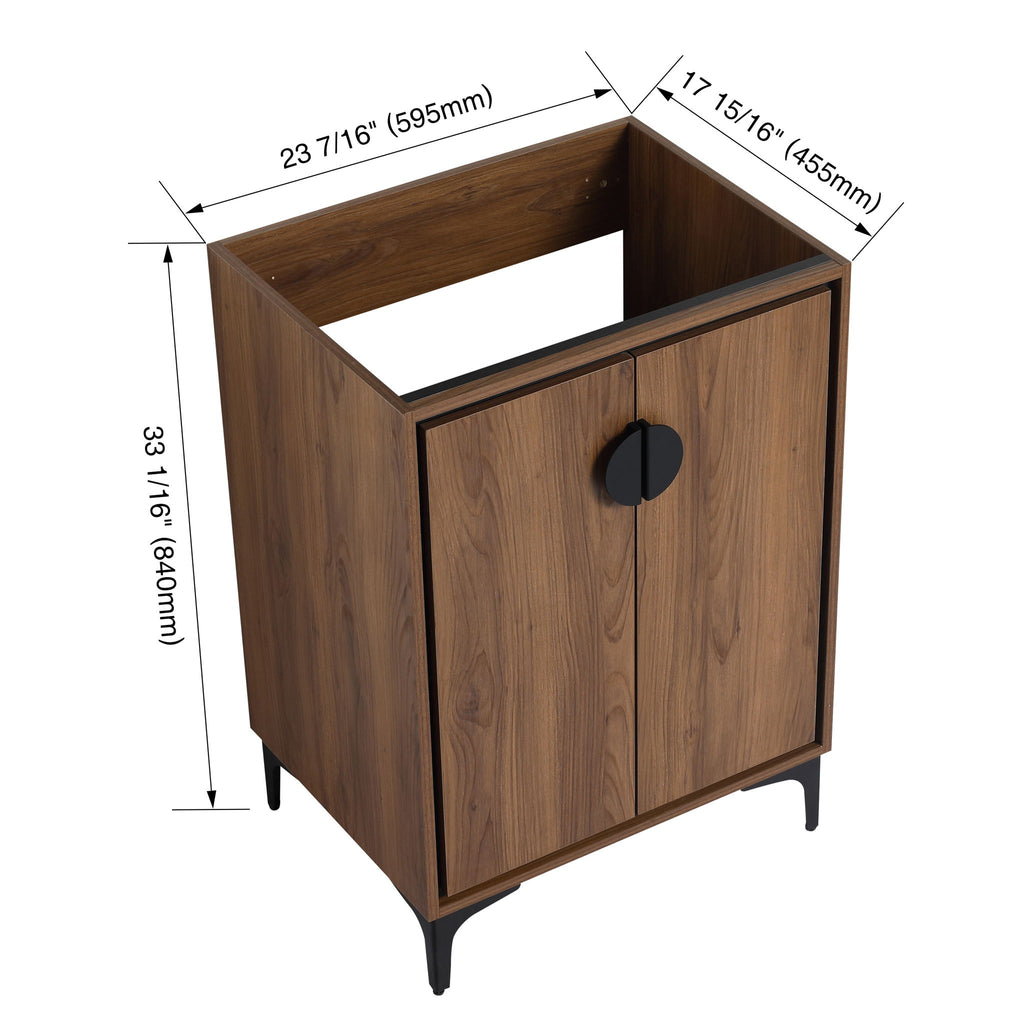 Modern Bathroom Vanity Storage Cabinet With Soft Closing Doors And Engineered Wood Construction